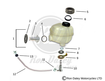 Vespa PX/T5 Oil Tank Assembly