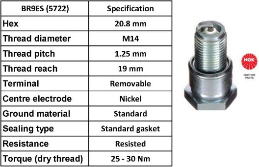 NGK Spark Plug BR9ES