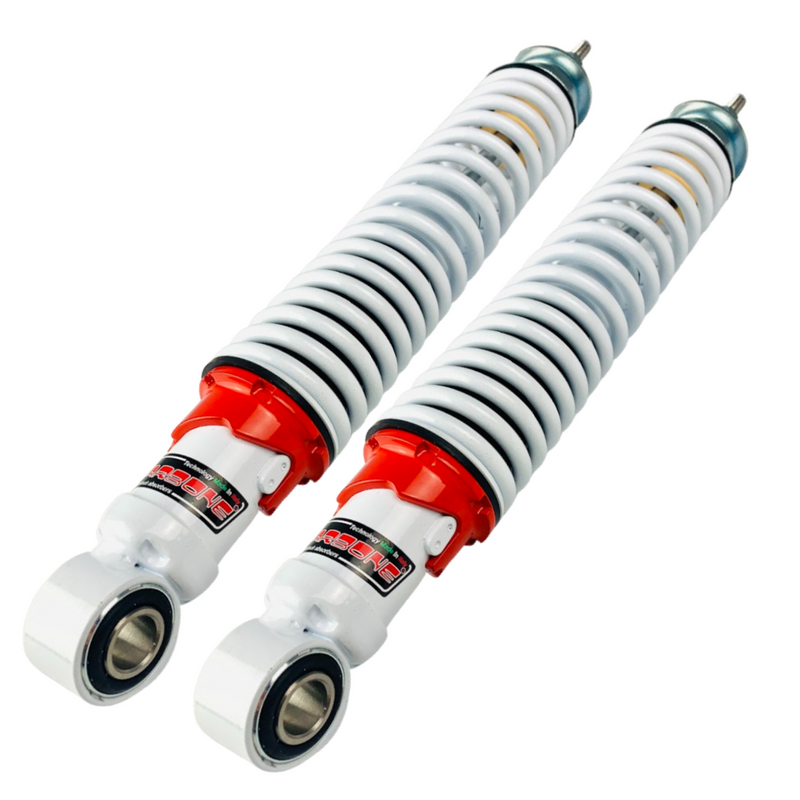 Carbone Sport Vespa Rear Shock Absorbers White & Red GTS, GTV, GT