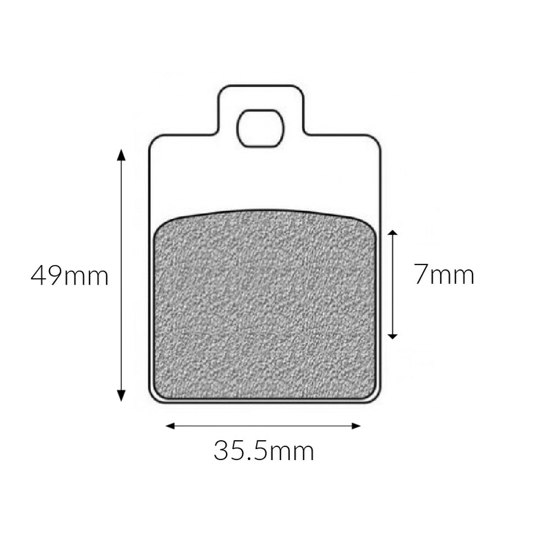 Piaggio Vespa PX Hengtong (2011-2017) Piaggio MP3, Liberty, Zip Front Brake Pads